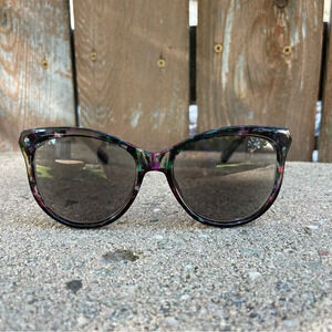 Elegant Black and Purple Sunglasses